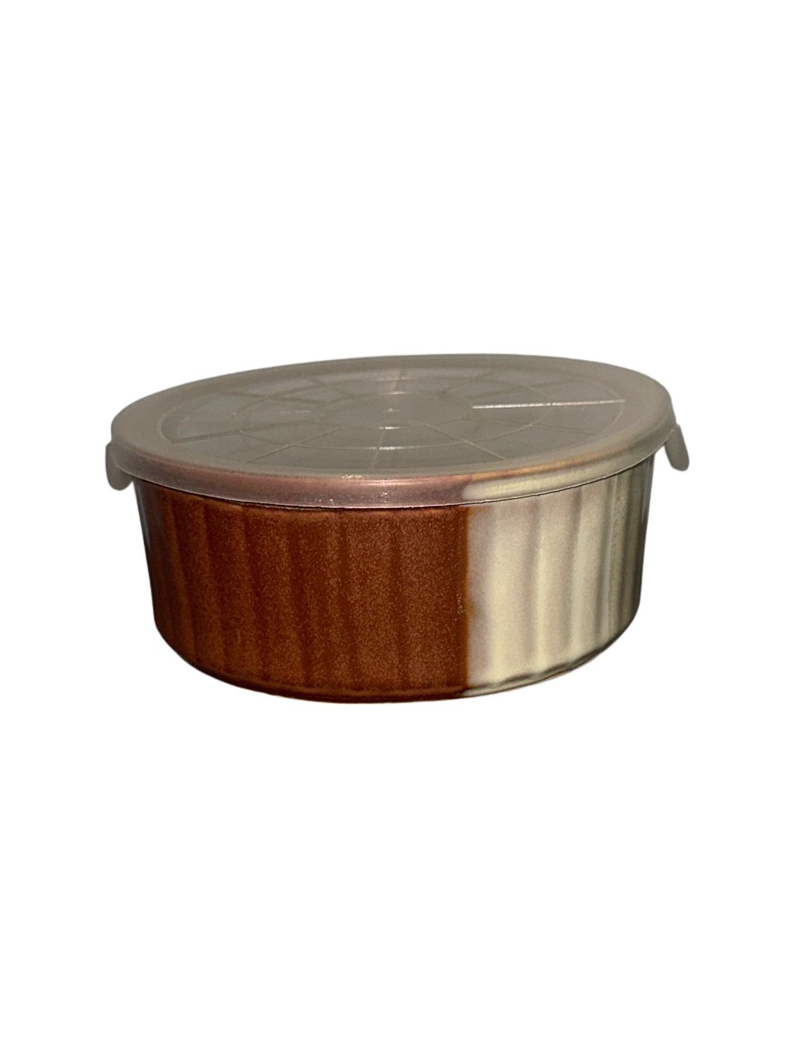 GOLD DUST CERAMIC STORAGE CONTAINER 6" (W/ LID)