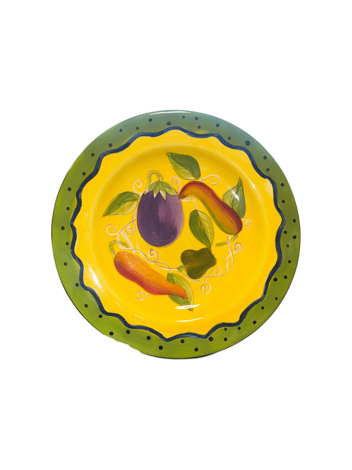 YELLOW SALAD PLATE