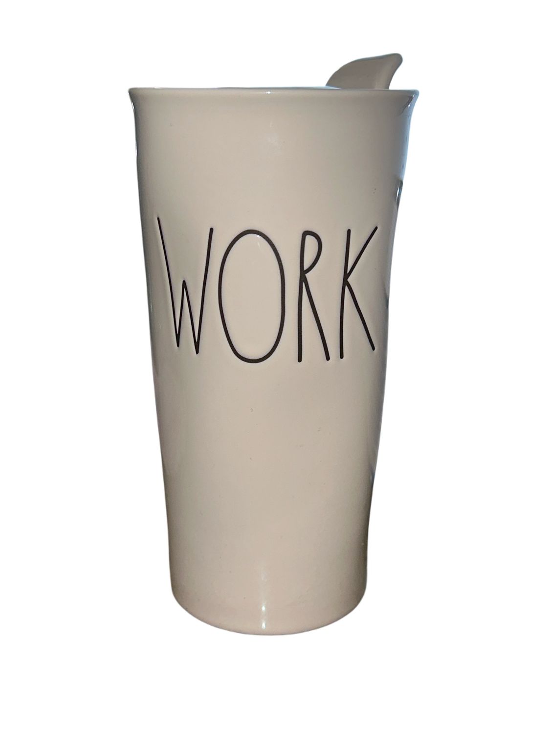 WORK TRAVEL TUMBLER &amp; CERAMIC LID 7"