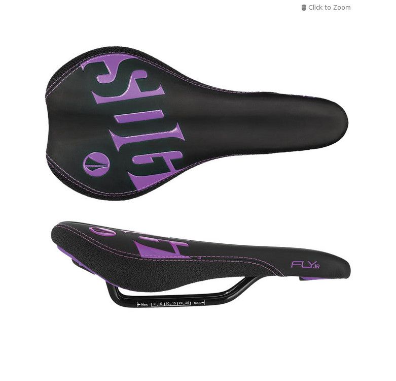 SDG FLY JR SADDLE BLK PURPLE