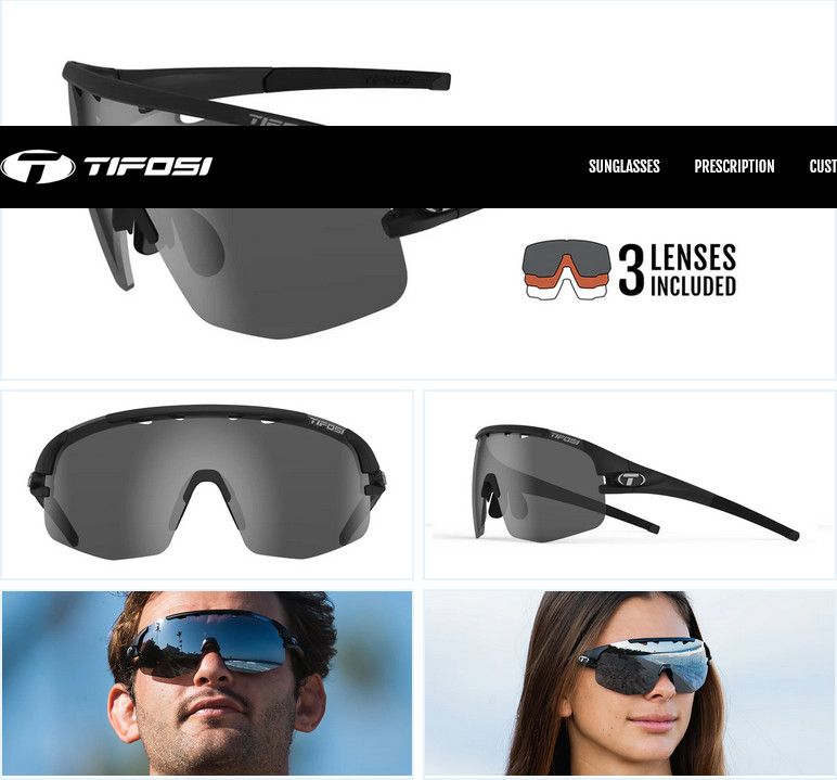TIF SLEDGE LITE MAT BLK / 3 LENSES
