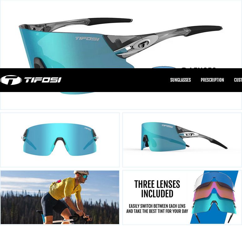 TIF RAIL XC CRYSTAL SMOKE / 3 LENSES