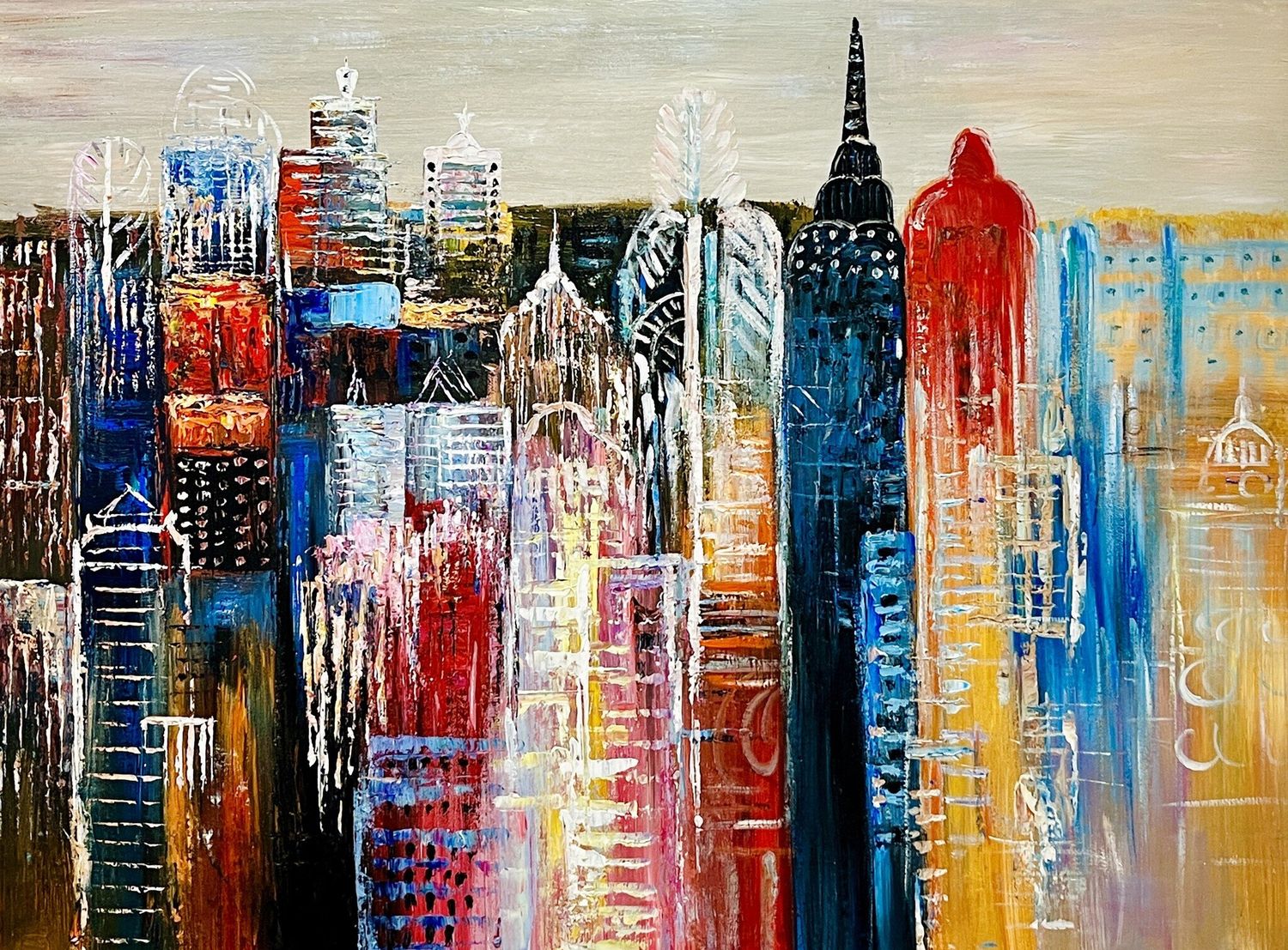 Colorful City Buildings