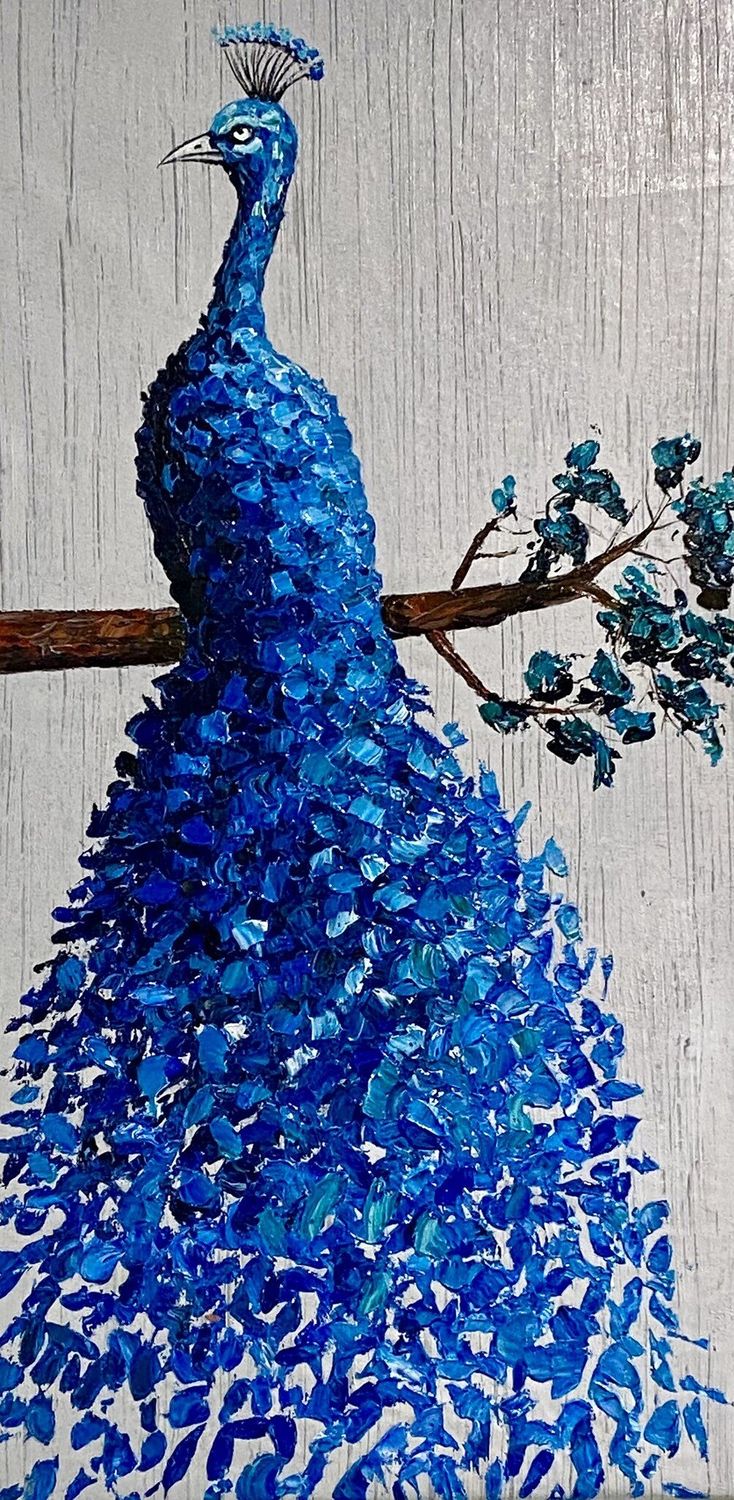 Elegant Blue Peacock III
