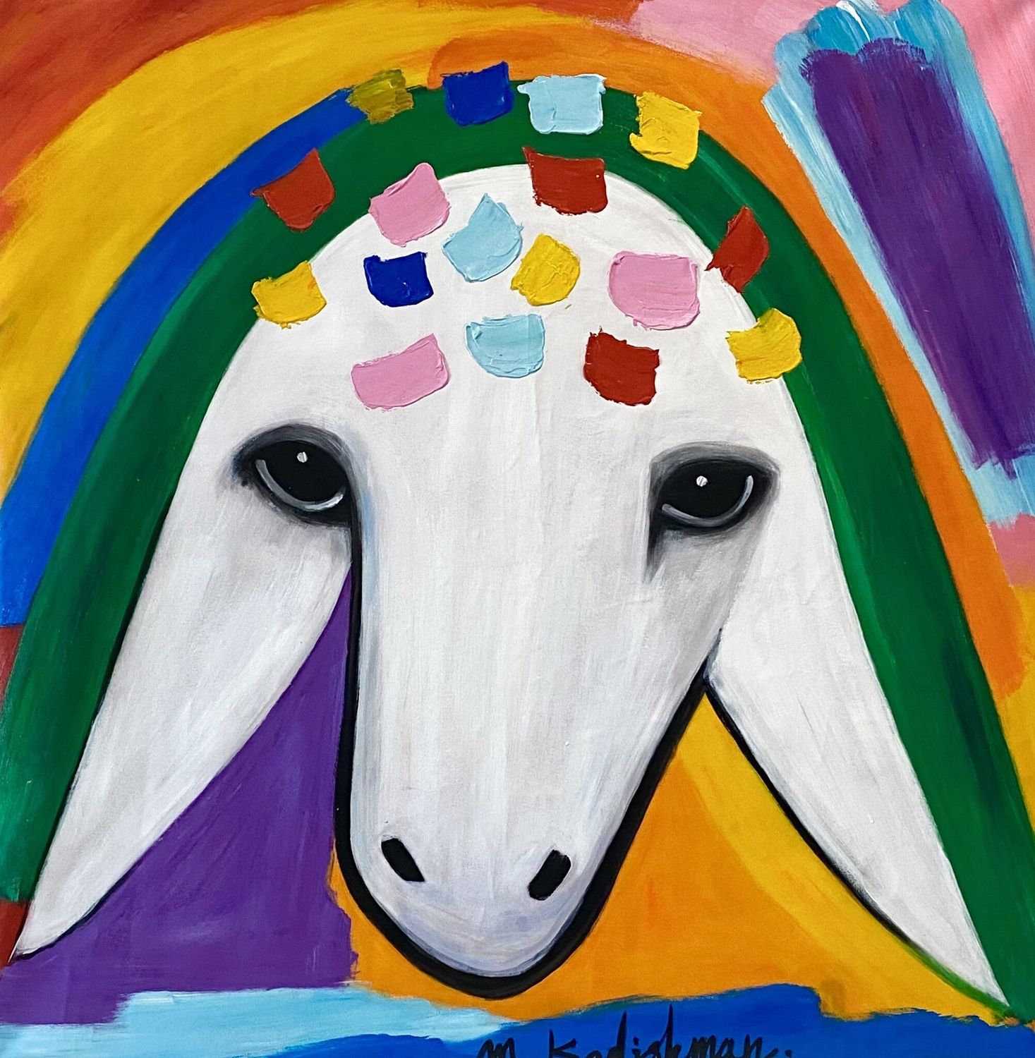 Abstract Animal Oil Painting
