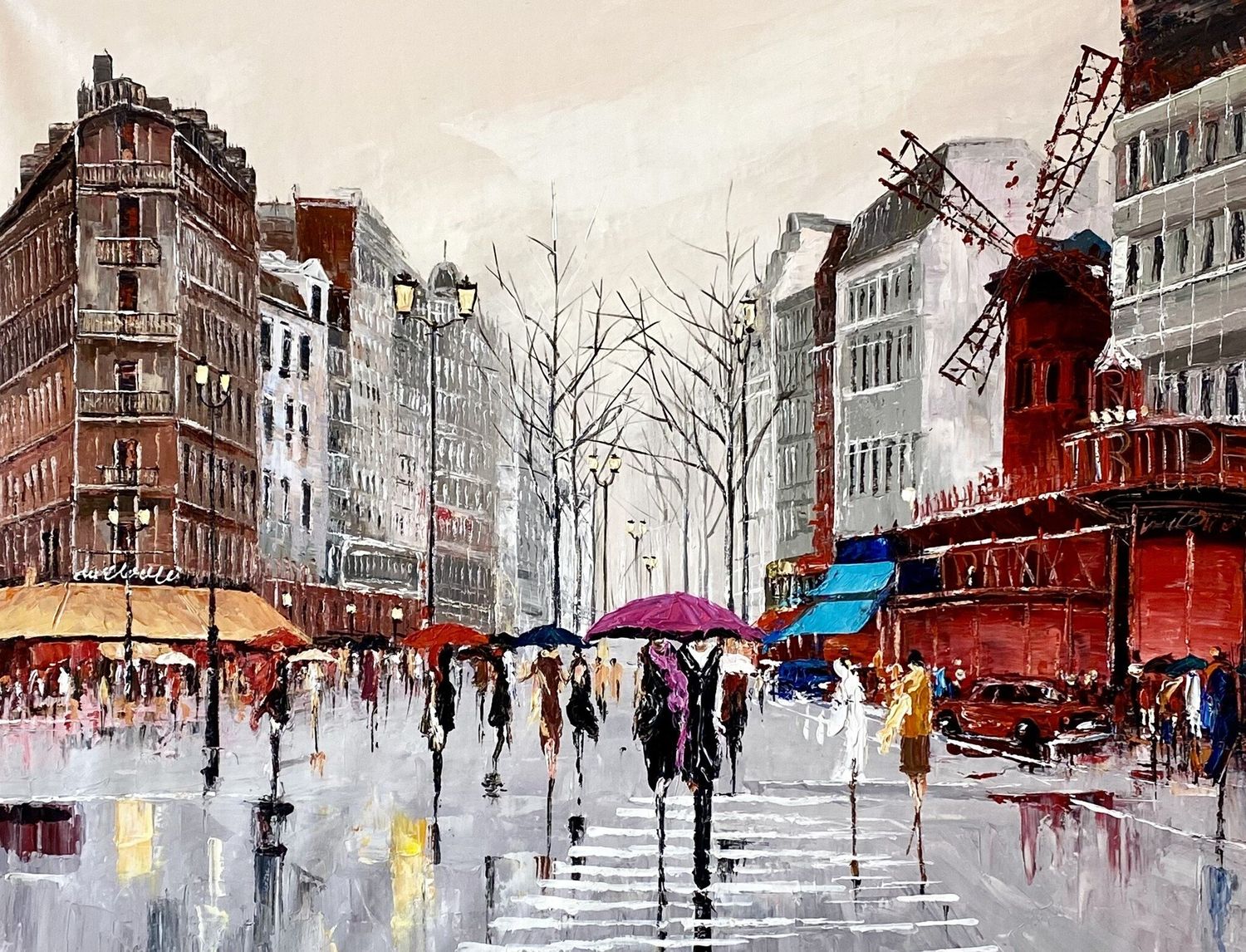 Streetscape In A Rainy Day II