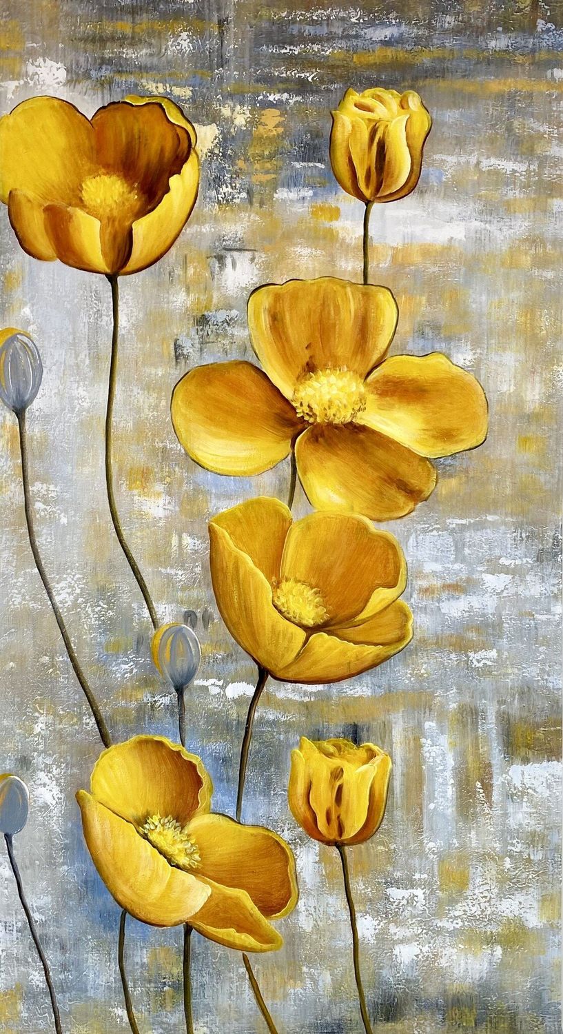 Yellow Flowers - Nordic Style