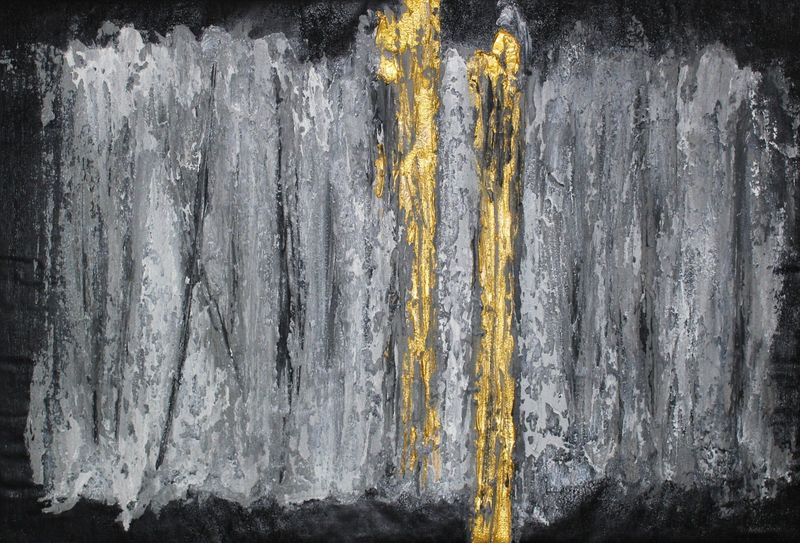 Abstract Thick Texture Grey II