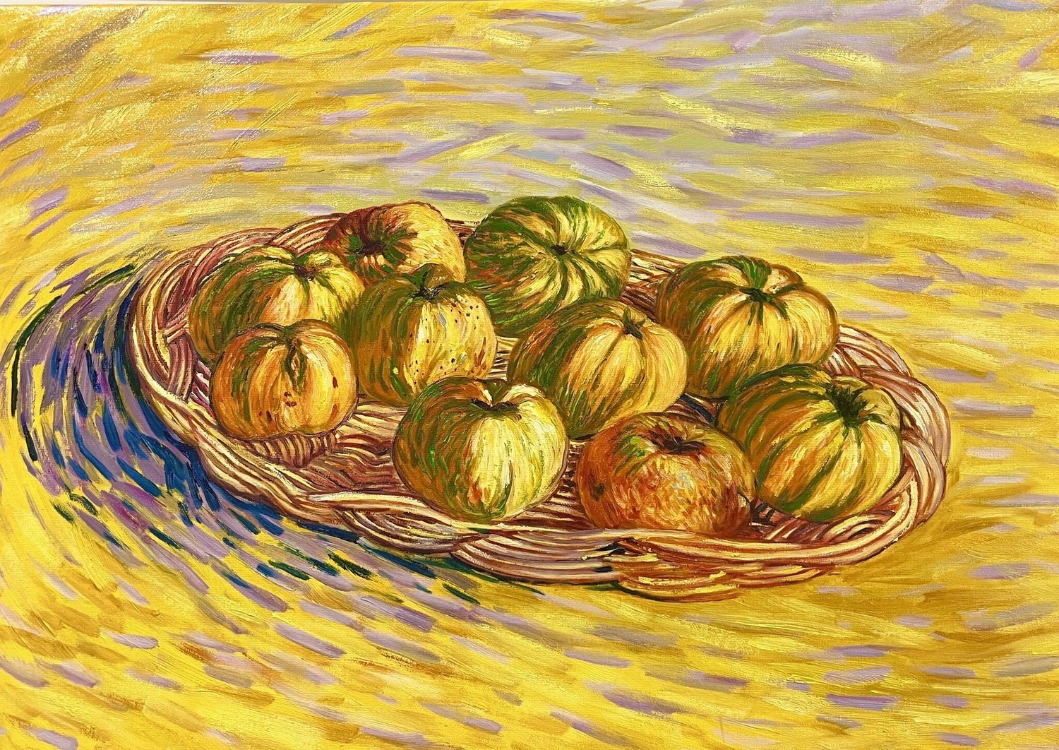 Still Life With Basket Of Apples