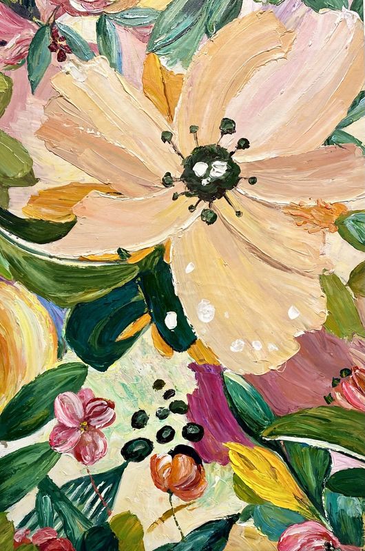 Modern Abstract Colorful Flower