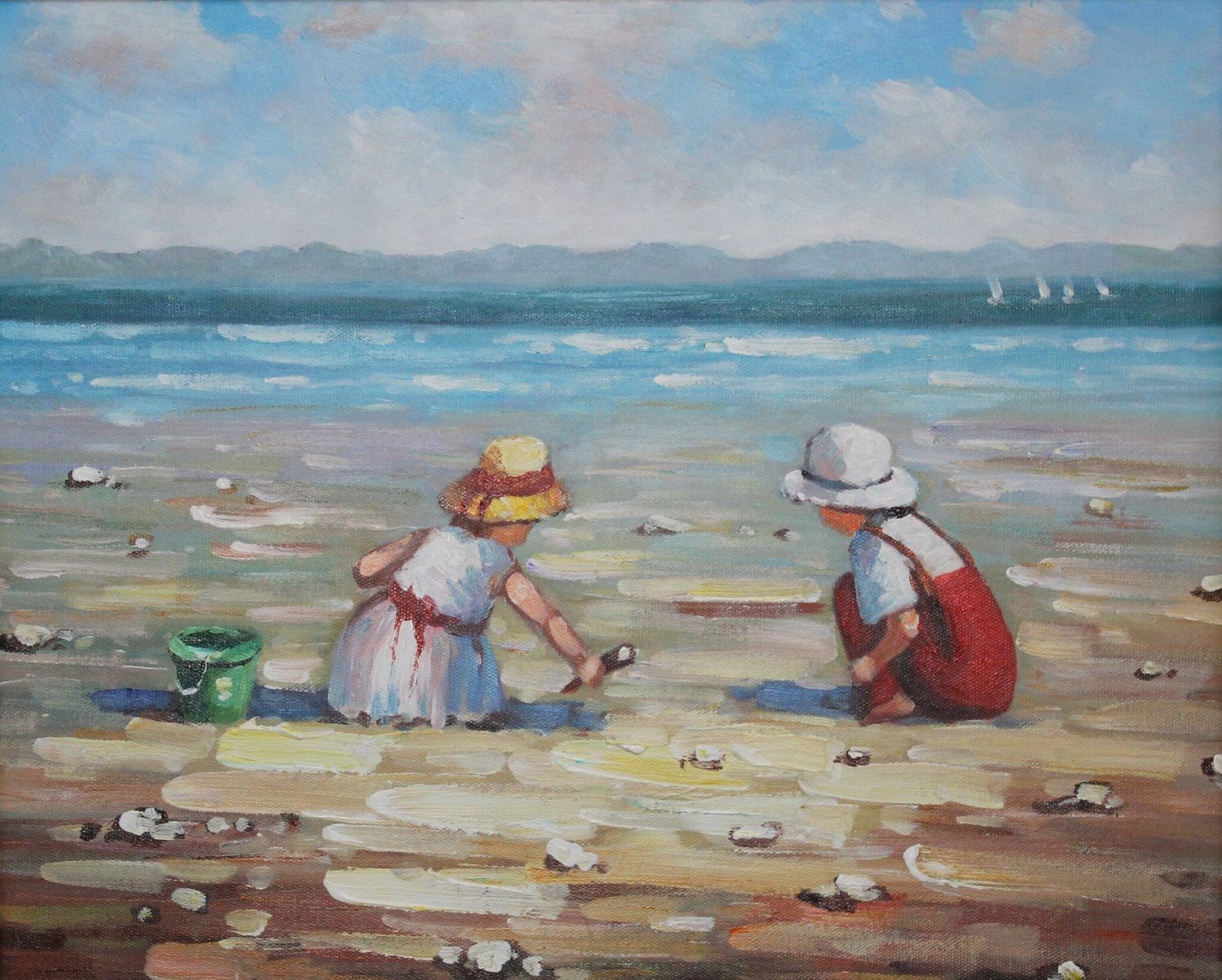 Playing On Beach