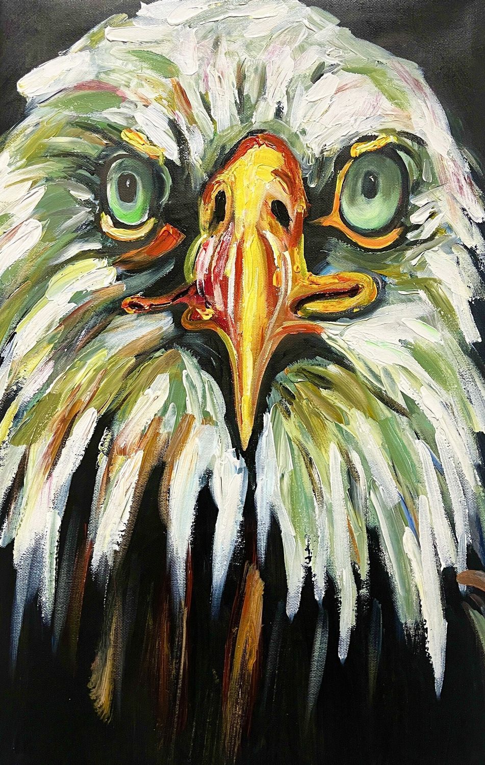 Eagle On Canvas