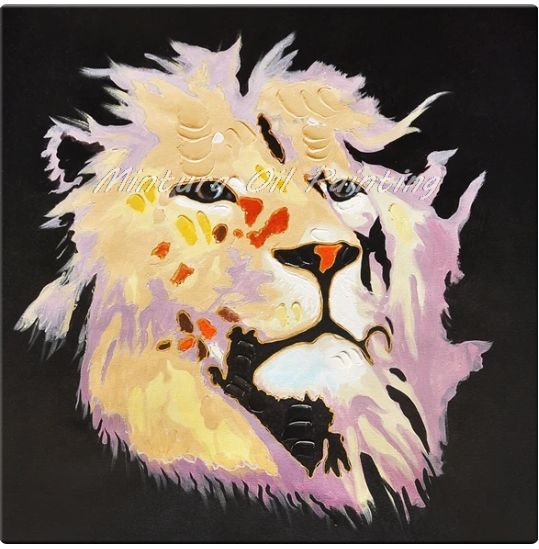 Handpainted Lion
