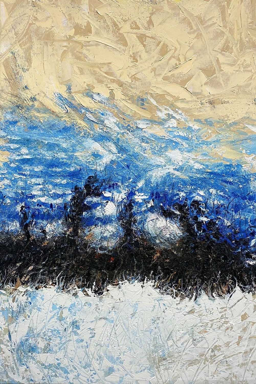 Abstract Thick Texture Art III