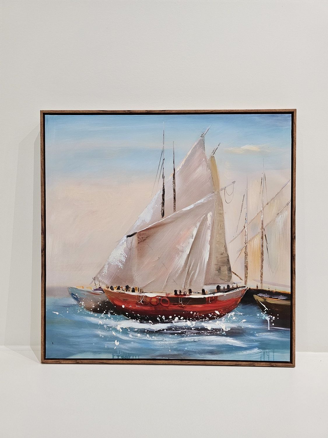 Boat Landscape Painting