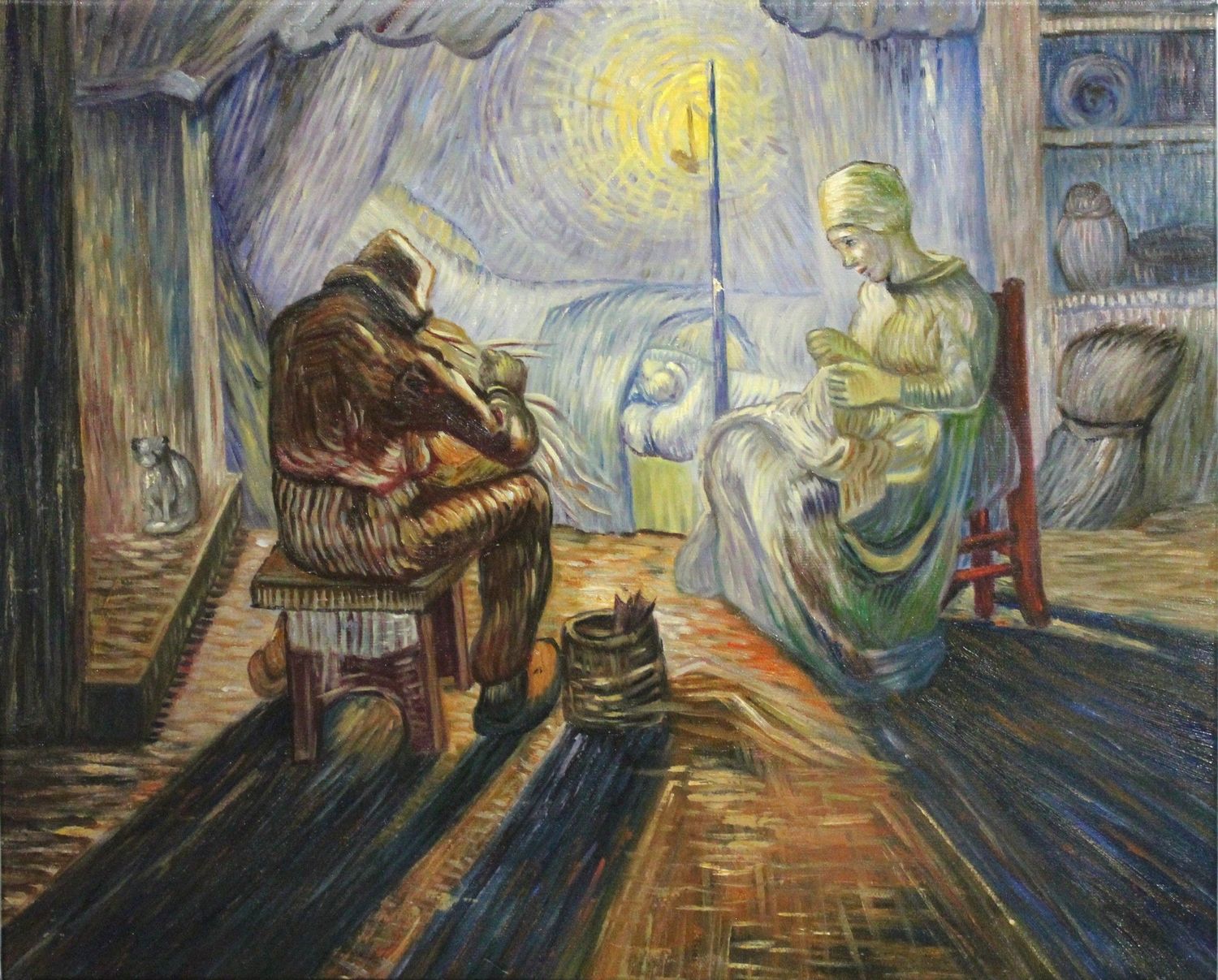 Night - after Millet, Vincent van Gogh
