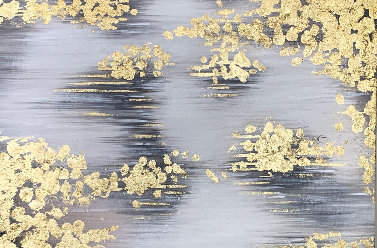 Gold Spread On Canvas