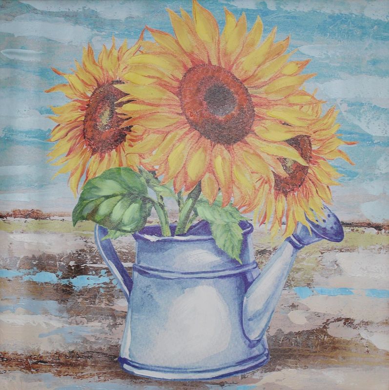 Sunflowers In The Watering Can
