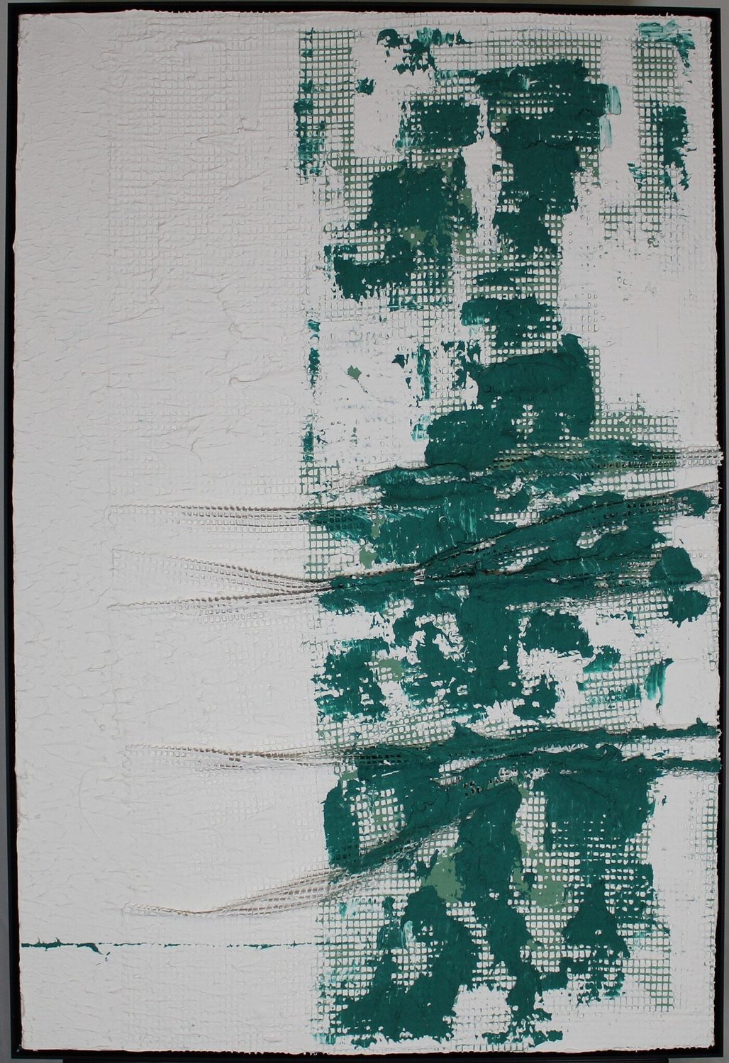 Green Paint On Mesh