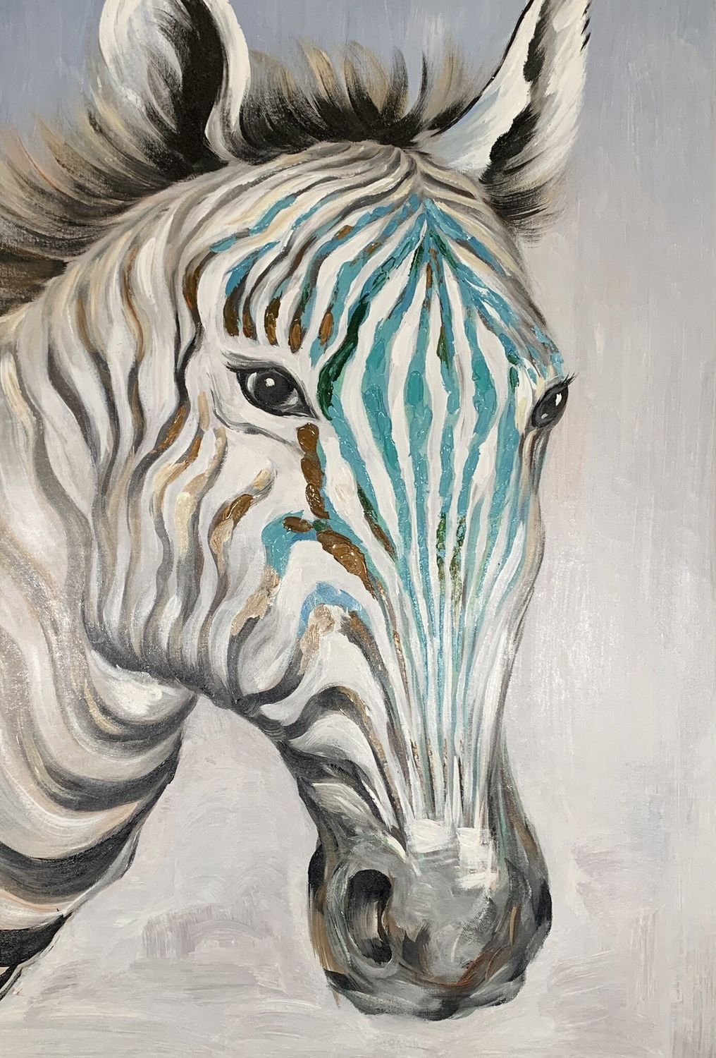 Green Zebra Head