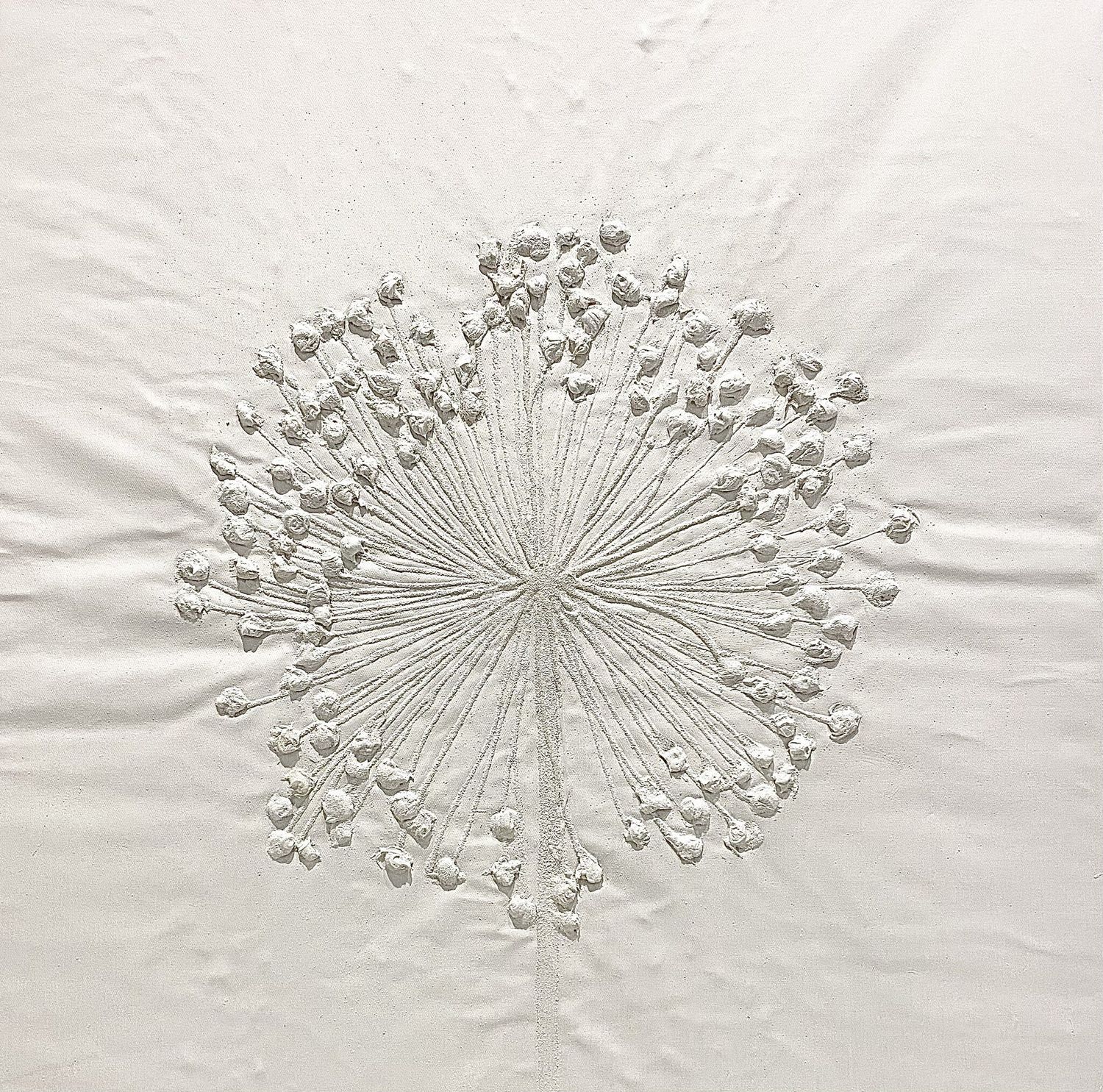 Copy of Modern Thick Texture White Flower