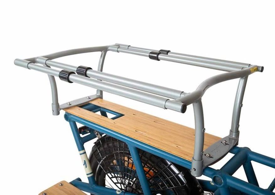 YUBA Adjustable Monkey Bars, 360 support and safety for passengers on the back of all longtail models