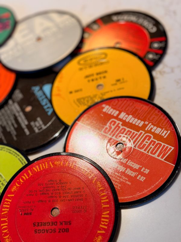 Album Label Coasters - ROLL THE DICE