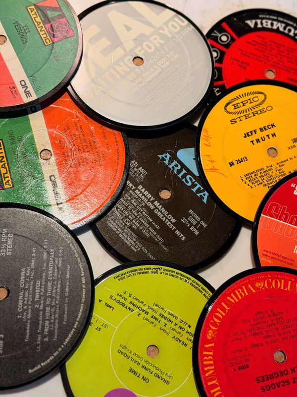 Album Label Coasters - ROLL THE DICE