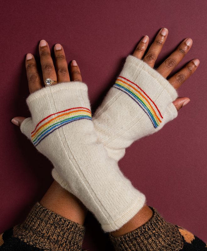 Fingerless Cashmere Gloves