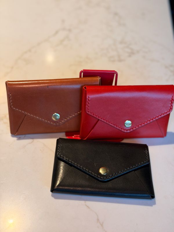 Needle &amp; Knife Snap Card Holder Wallet
