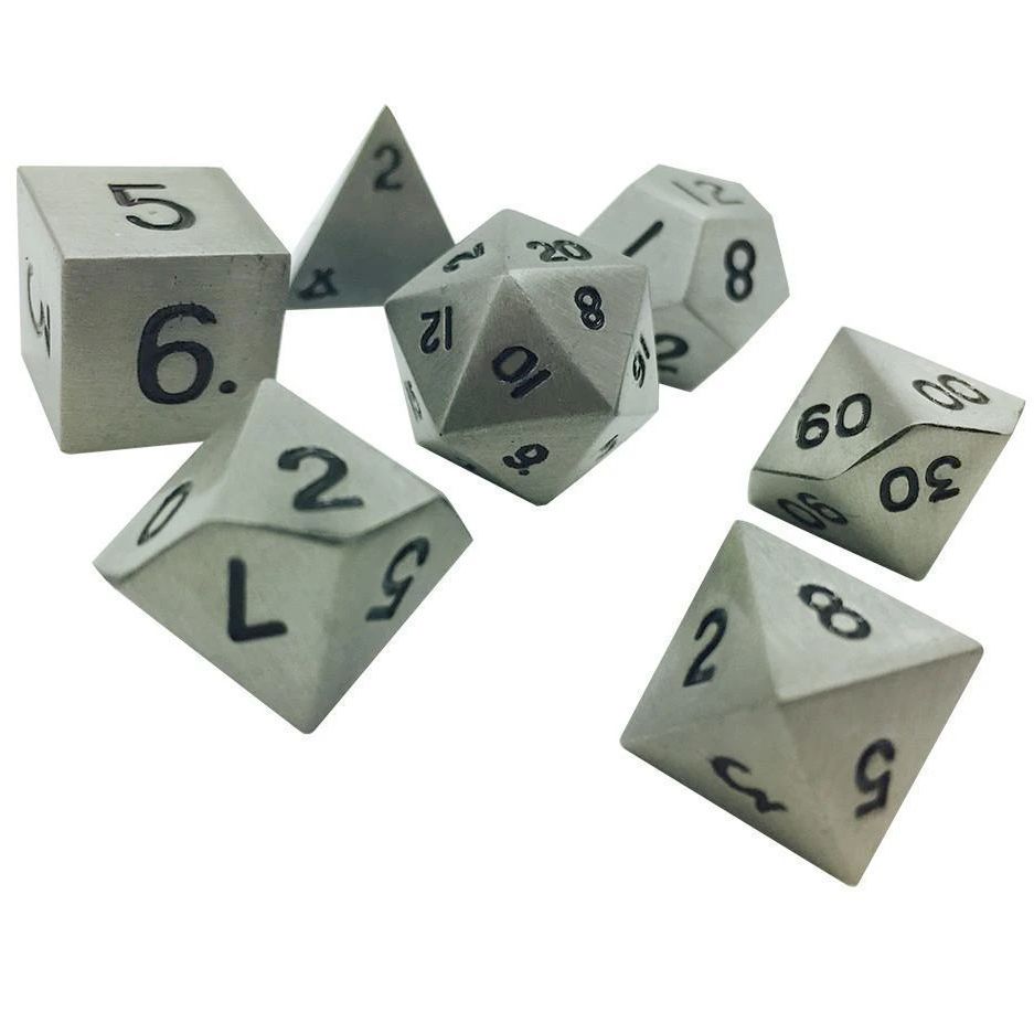 Metal Dice: Aged Mithiral (7 Piece)
