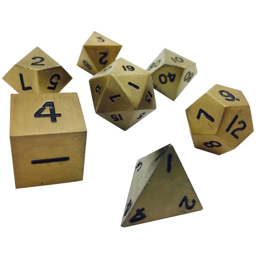 Metal Dice: Dragon's Gold (7 Piece)