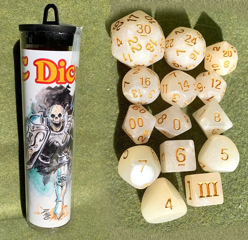 DCC Dice: Skeleton Saint Dice