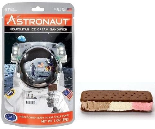 Astronaut Ice Cream Sandwich: Neapolitan