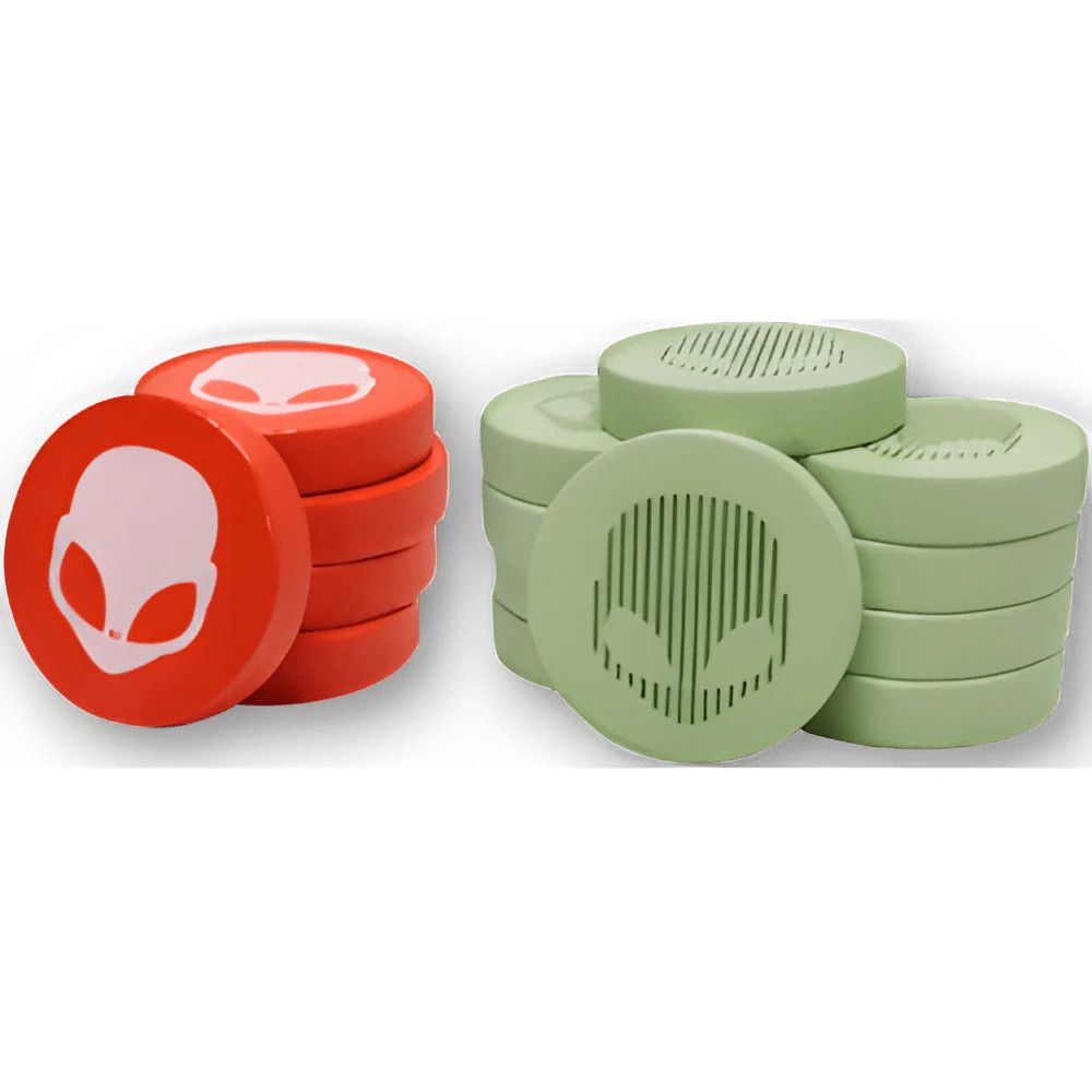 On Mars: Alien Invasion - Wooden Alien Action Tokens