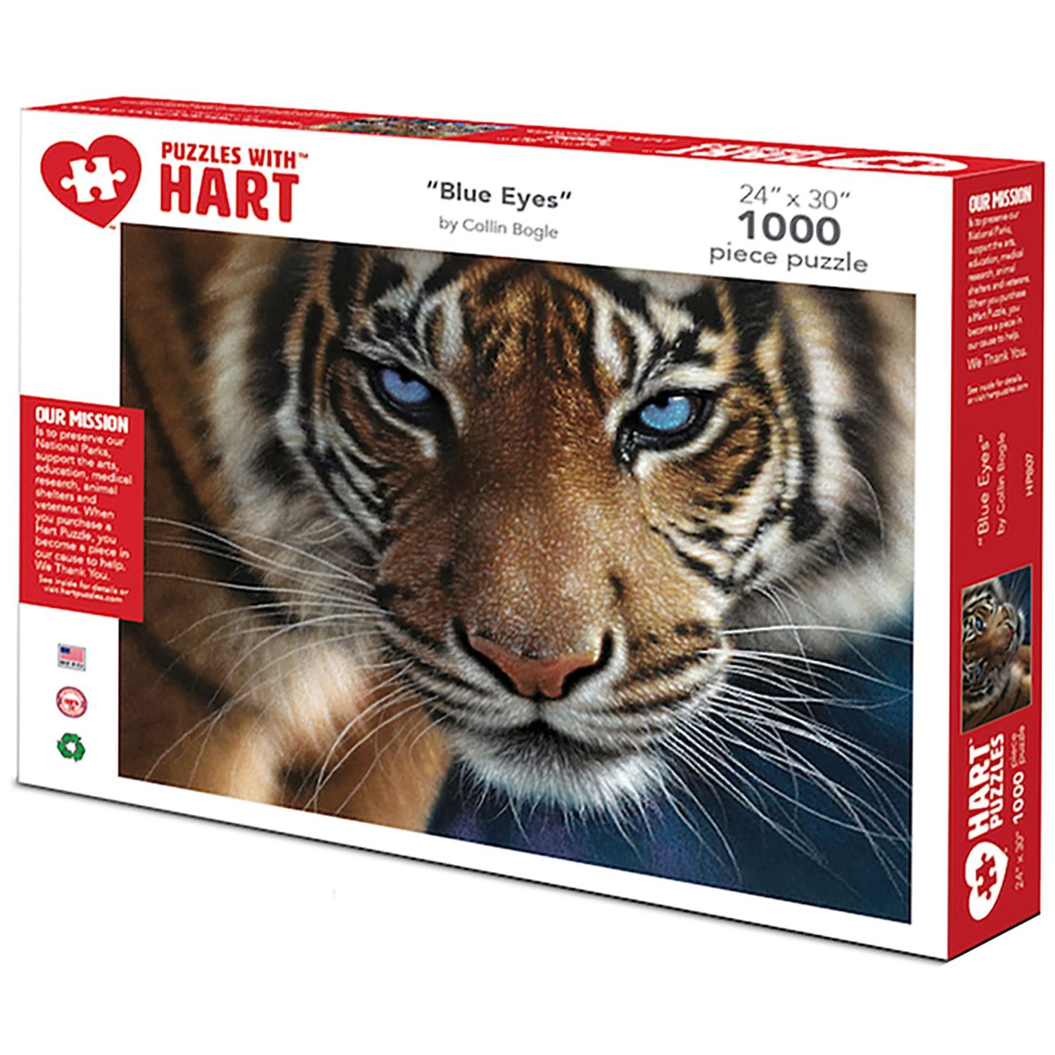 Blue Eyes Tiger 1000pc Puzzle