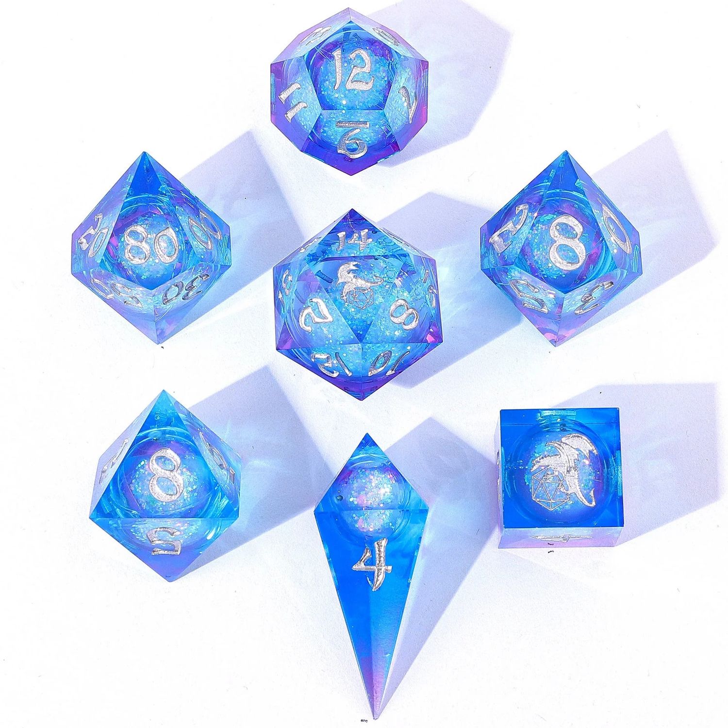Captured Magic Liquid Core Hand Sanded Sharp Edge Resin - Fae Storm