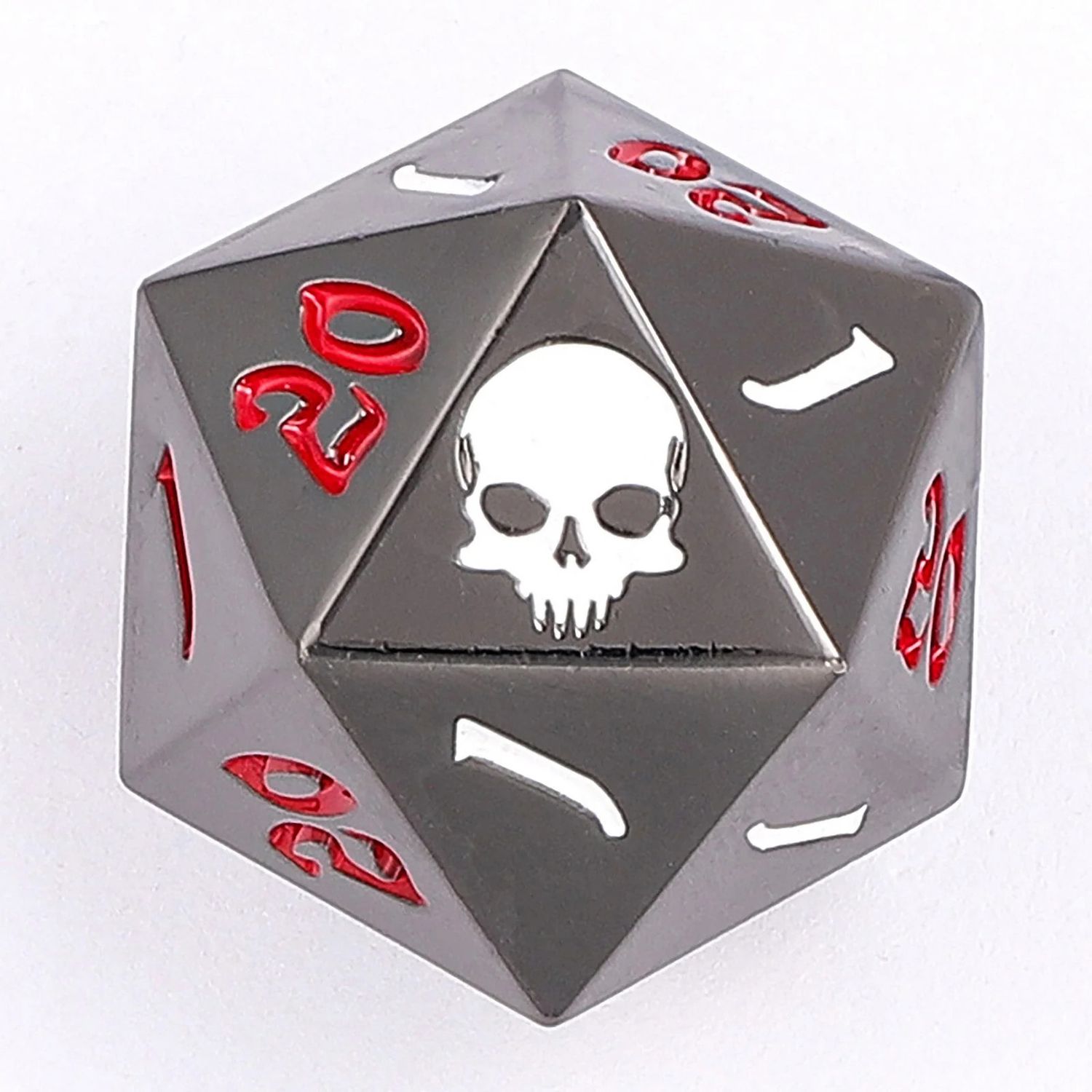Critical Single D20 - Gunmetal