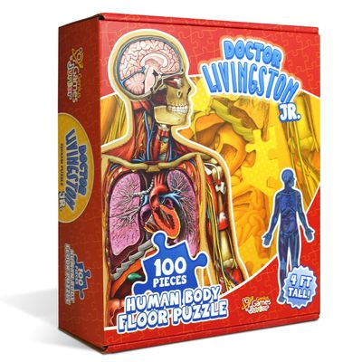 Doctor Livingston Jr. Kid's Anatomy Jigsaw Floor Puzzle