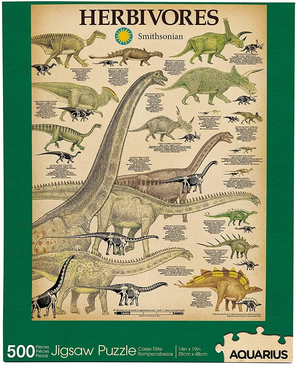 Smithsonian Herbivores 500pc Puzzle