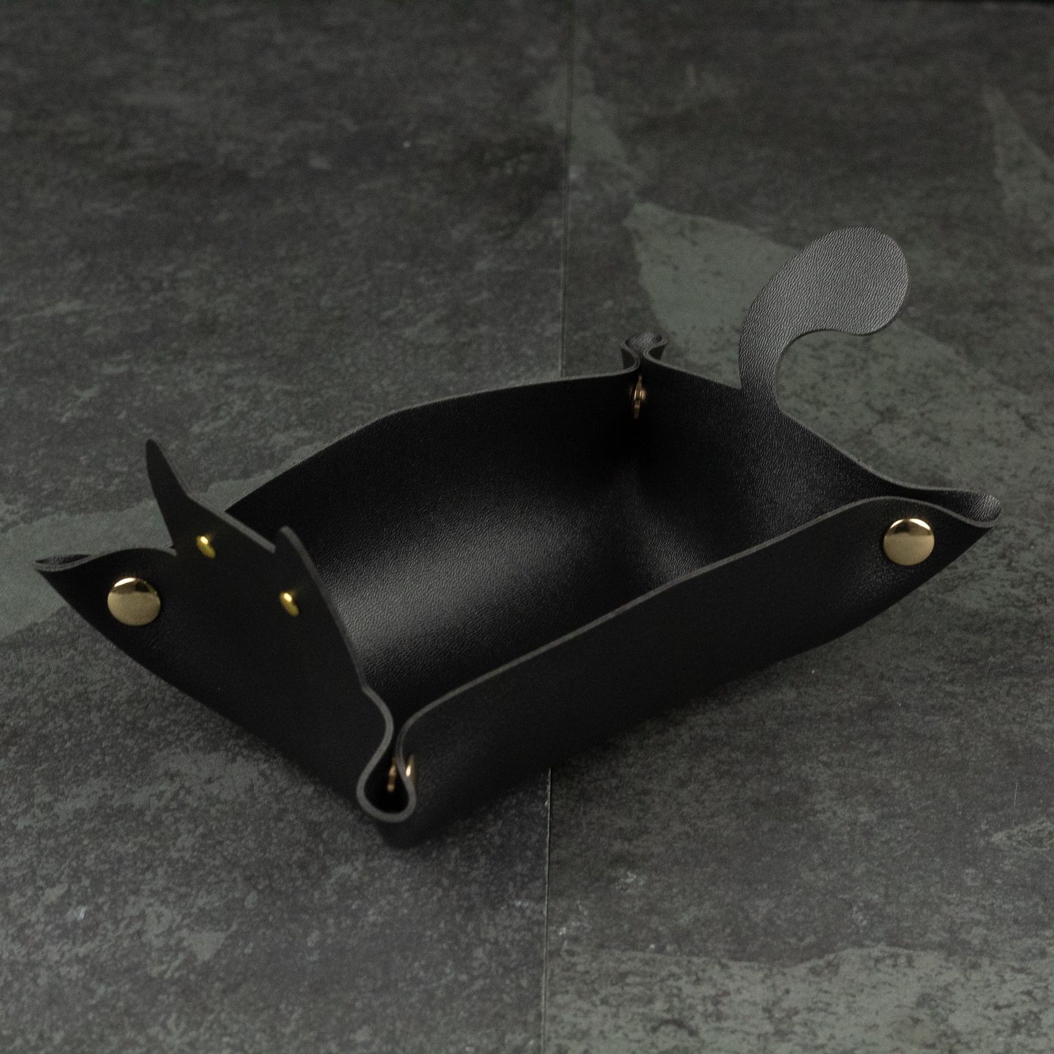 Cat Shaped Dice Tray - , Color: Black