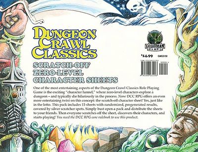 DCC: Scratch-Off Character Sheets
