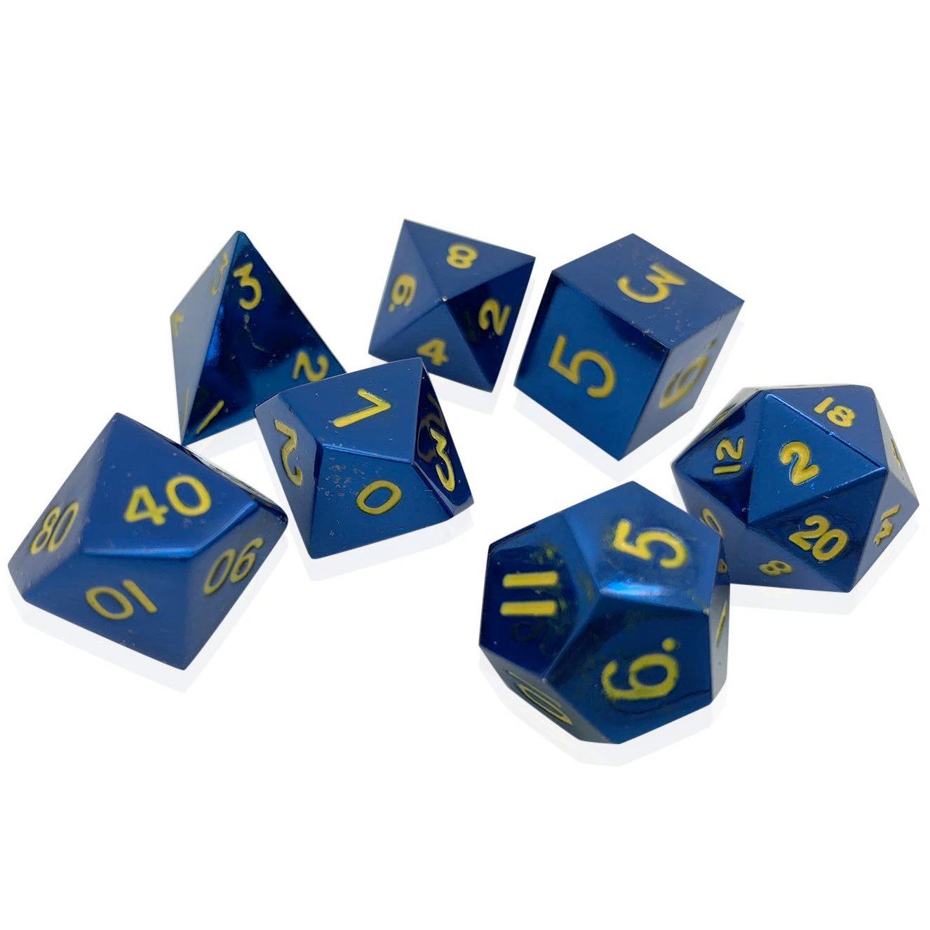 Metal Dice: Lightning Bolt (7 Piece)