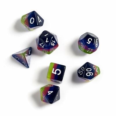 Pink, Green Blue (7 Piece)