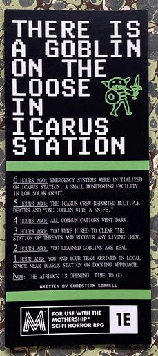 There Is A Goblin On The Loose In Icarus Station