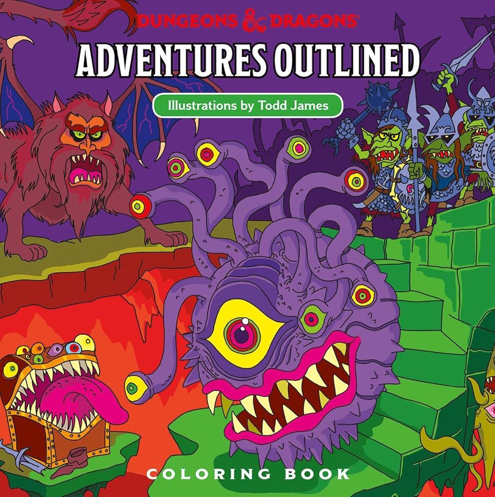 D&amp;D Adventures Outlined Coloring Book