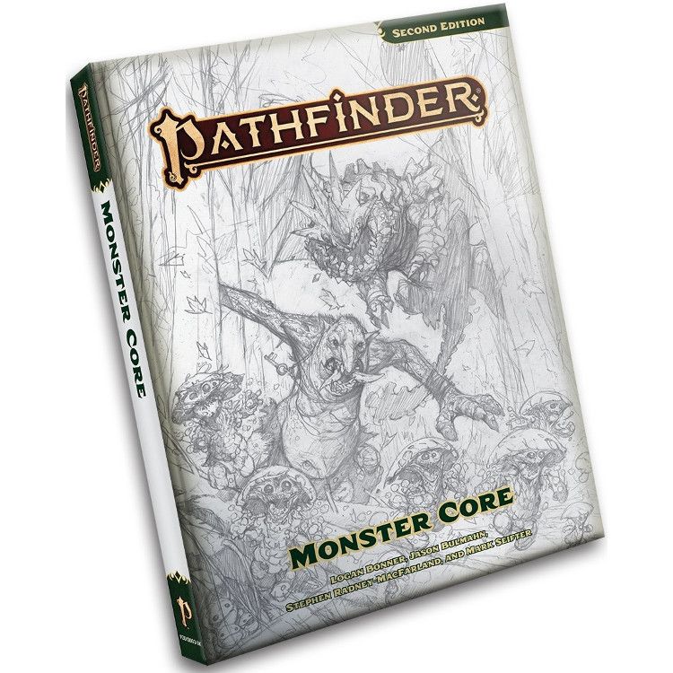 Pathfinder 2E: Monster Core - Sketch Cover
