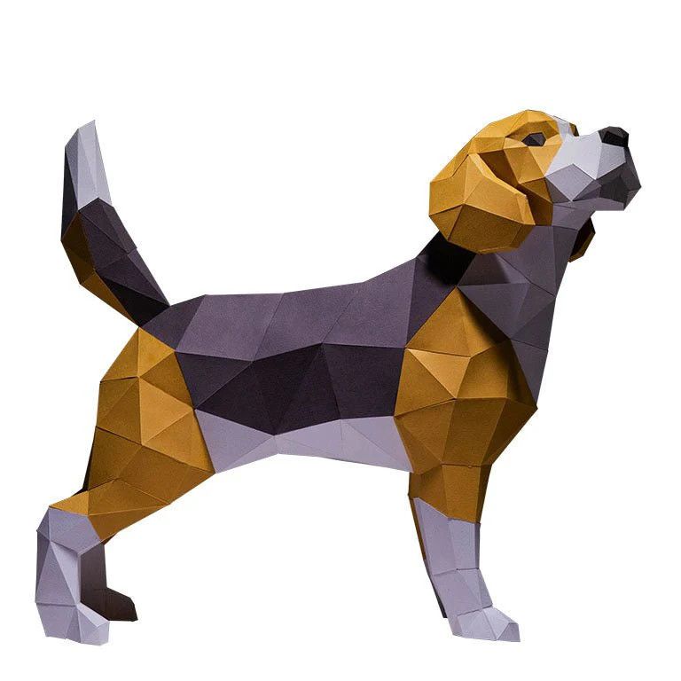 3D Papercraft: Beagle