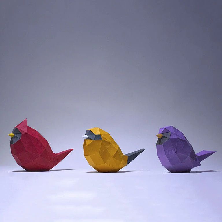 3D PaperCraft: Birds