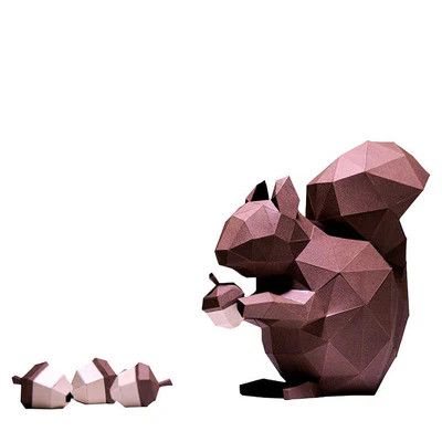 3D PaperCraft: Squirrel